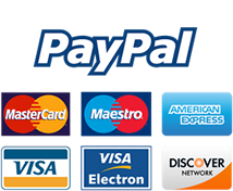 Pagamento online tramite PayPal e carte di credito